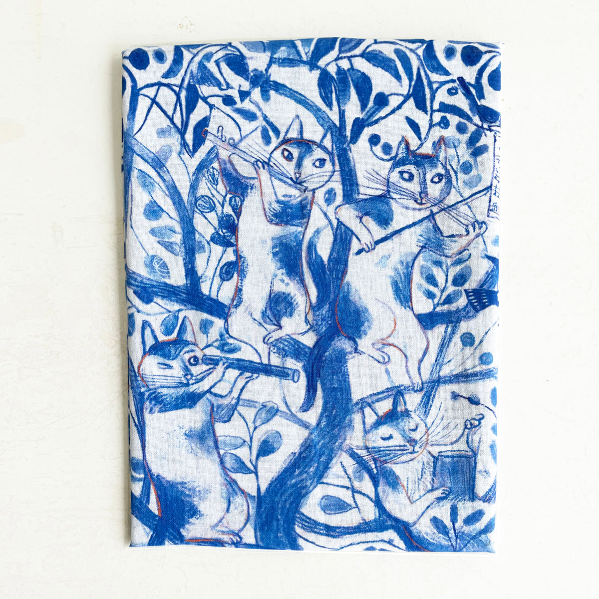 Blue Catousse Tea Towel