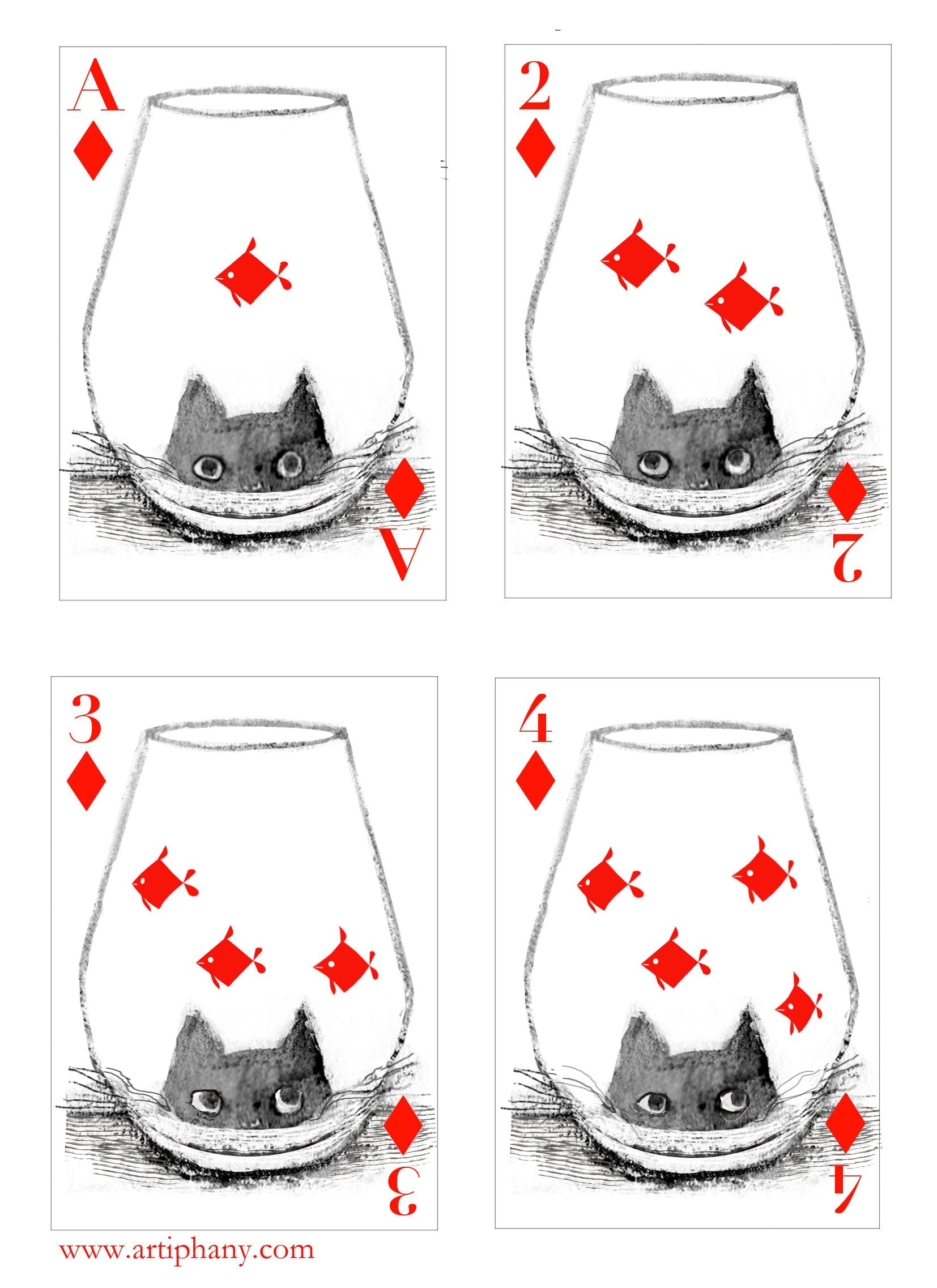 Kitten Club Playing Cards