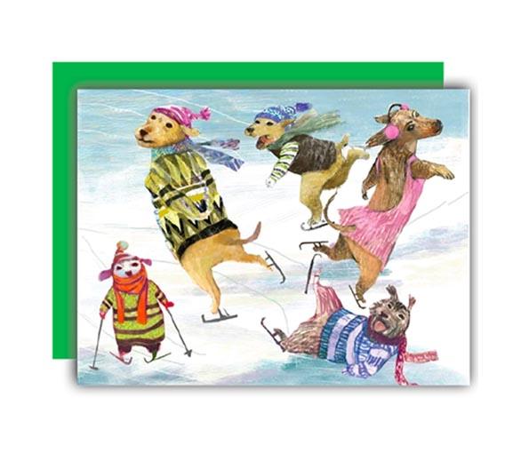 Dogs Skate Boxed Notes - Set of 8 Cards