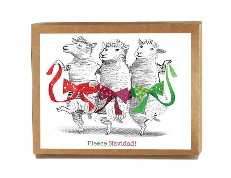 Fleece Navidad Boxed Notes - Set of 8 Cards