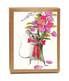 Merci Bouquet Notizbox – Set mit 8 Karten