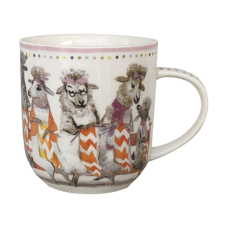 Social Knitworking Porcelain Mug