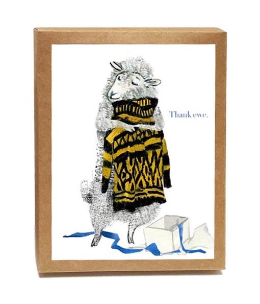 Thank Ewe Boxed Notes - Set of 8 Cards